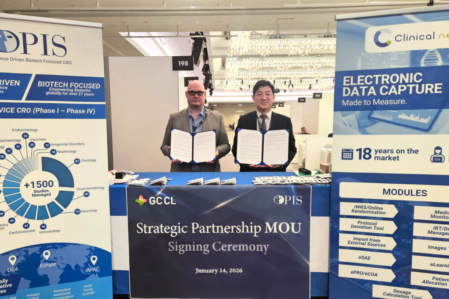 GCCLとOPIS、グローバル臨床試験強化へ協業
